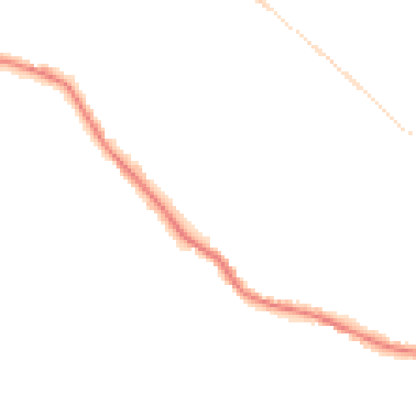 Night-time road noise heatmap for WD23 1FS