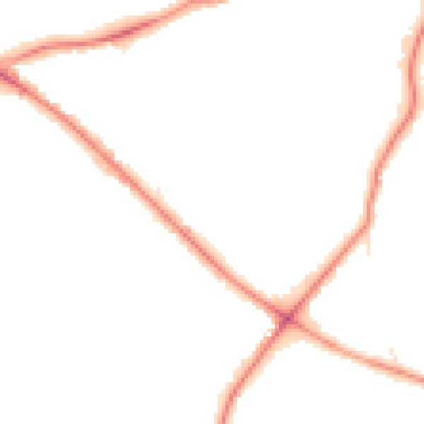 Night-time road noise heatmap for WD23 1GB