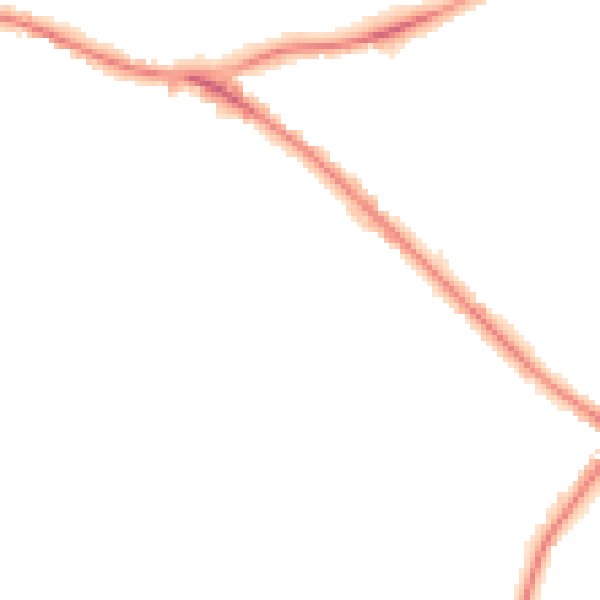 Night-time road noise heatmap for WD23 1HA