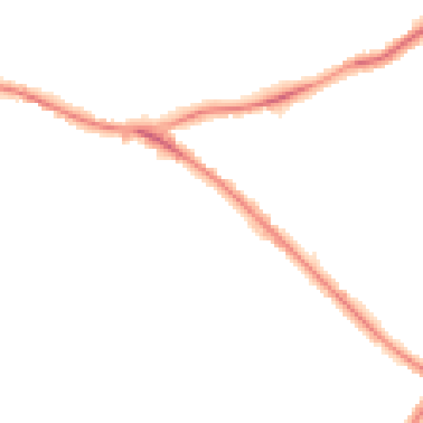 Night-time road noise heatmap for WD23 1HX