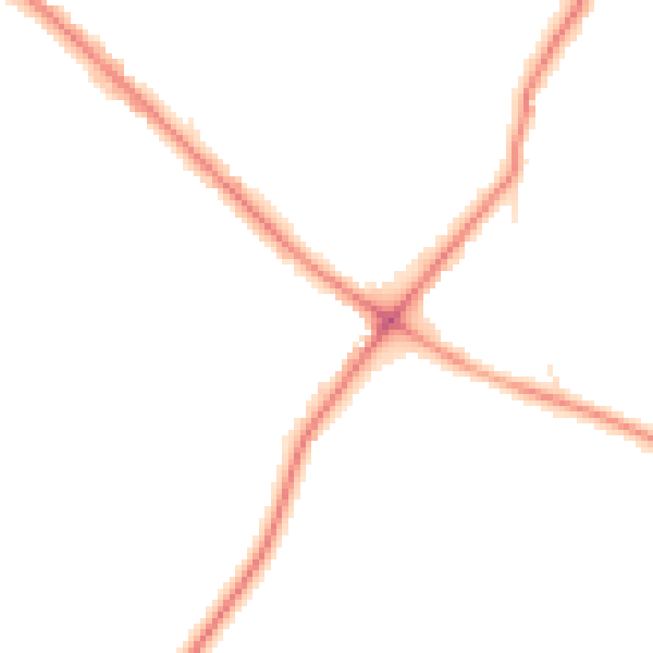 Night-time road noise heatmap for WD23 1JB