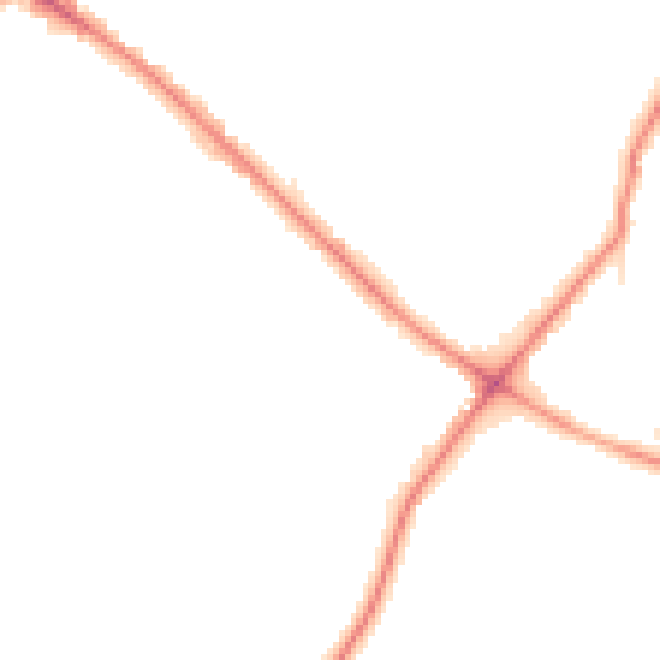 Night-time road noise heatmap for WD23 1JE