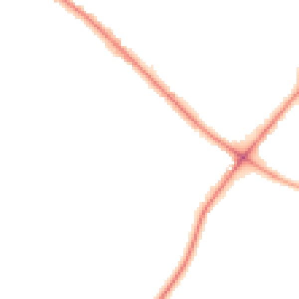 Night-time road noise heatmap for WD23 1LF