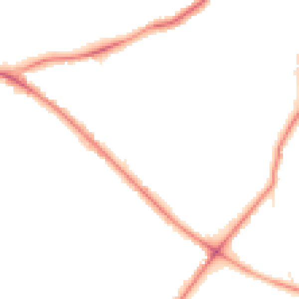Night-time road noise heatmap for WD23 1NG
