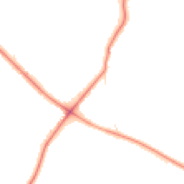 Night-time road noise heatmap for WD23 1NX