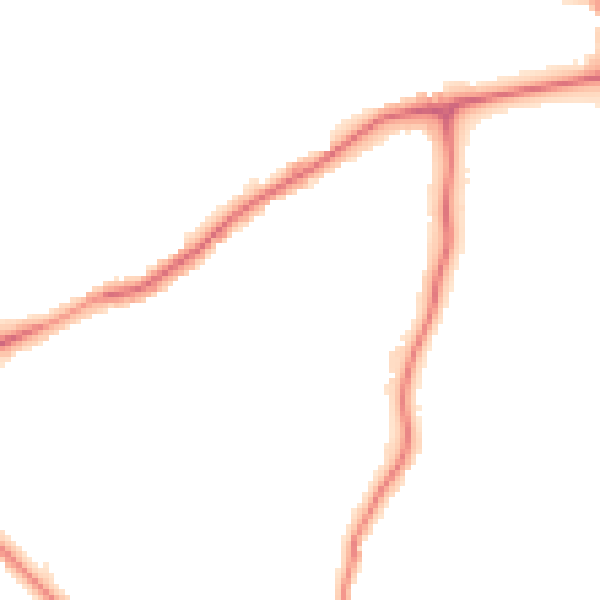 Night-time road noise heatmap for WD23 1NZ