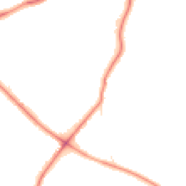 Night-time road noise heatmap for WD23 1XB
