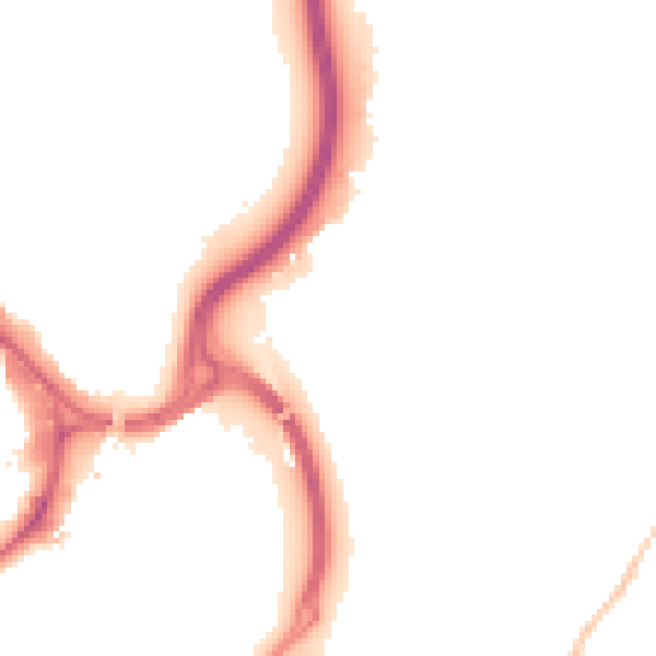 Night-time road noise heatmap for WD23 2HS