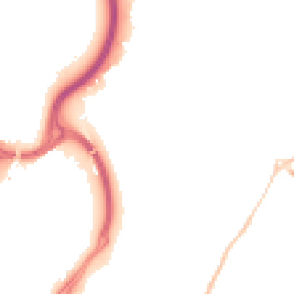 Night-time road noise heatmap for WD23 2JY