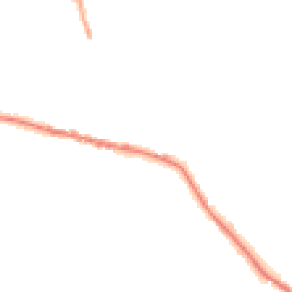 Night-time road noise heatmap for WD23 3DL