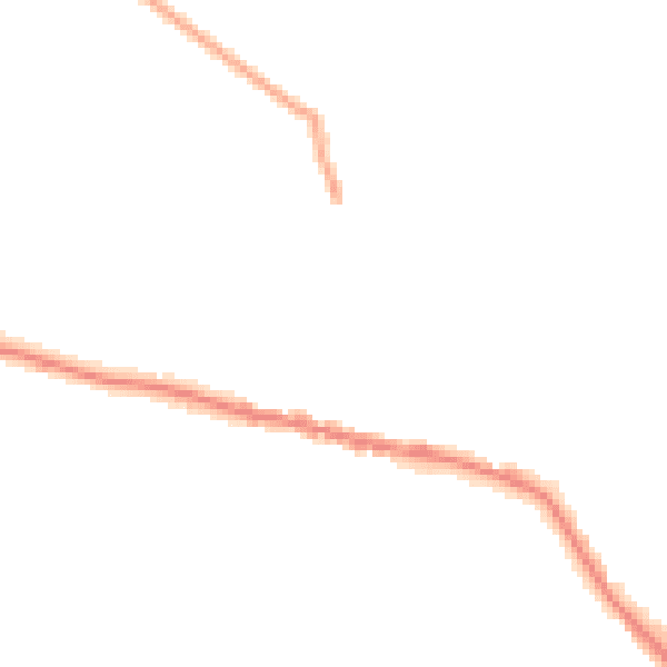 Night-time road noise heatmap for WD23 3DP