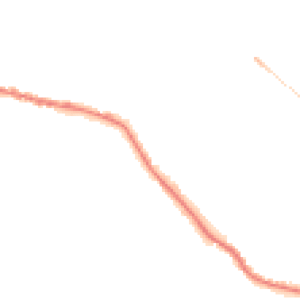 Night-time road noise heatmap for WD23 3FG