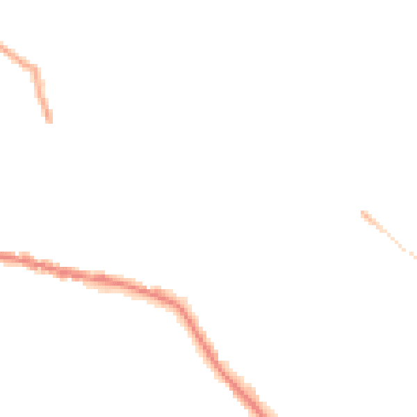 Night-time road noise heatmap for WD23 3NF