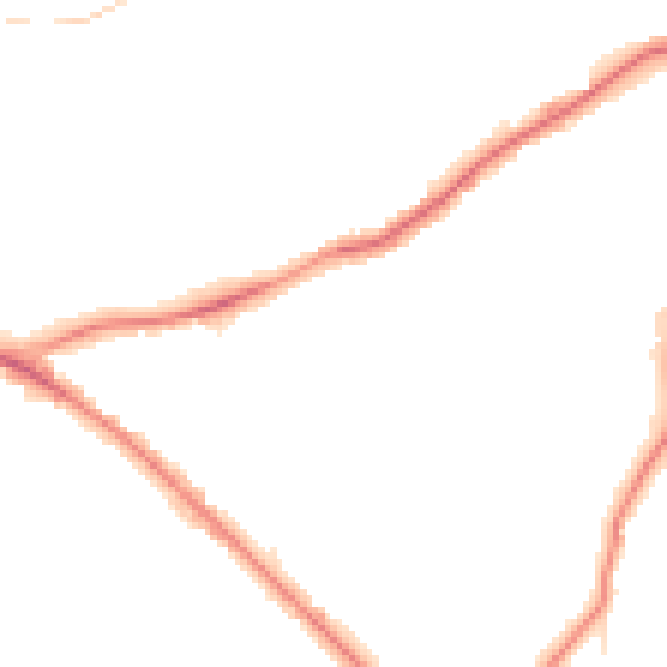 Night-time road noise heatmap for WD23 4GE