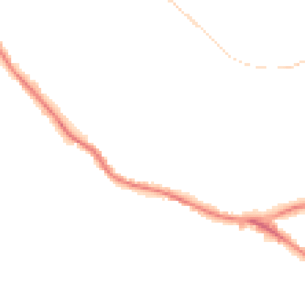 Night-time road noise heatmap for WD23 4HG