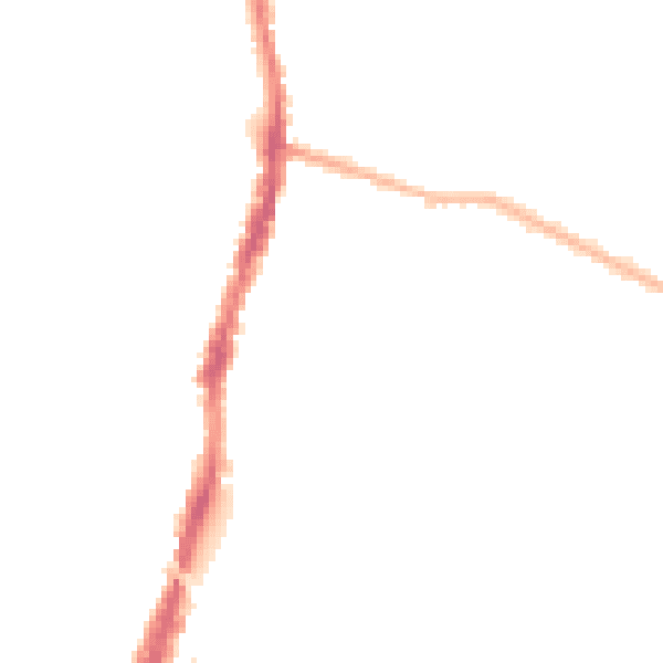 Night-time road noise heatmap for WD24 4DE