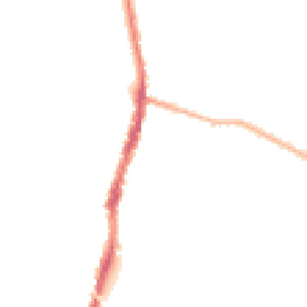 Night-time road noise heatmap for WD24 4DZ