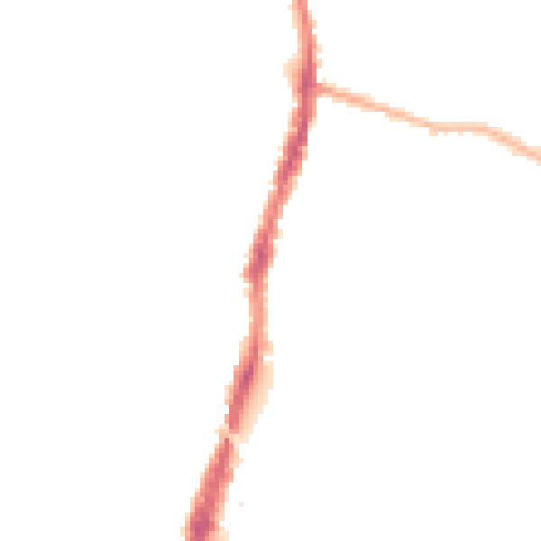 Night-time road noise heatmap for WD24 4FT