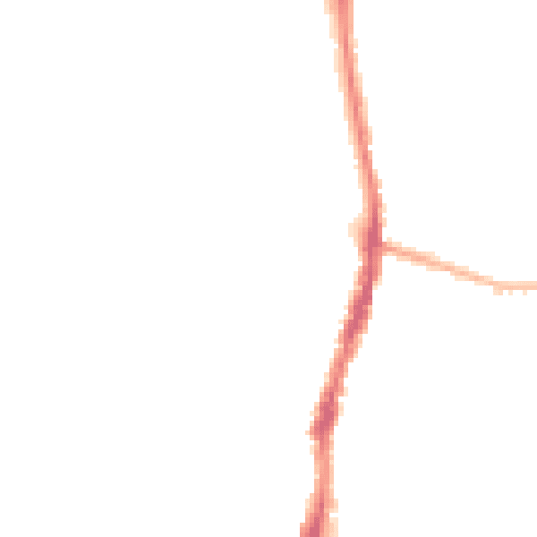 Night-time road noise heatmap for WD24 5AN