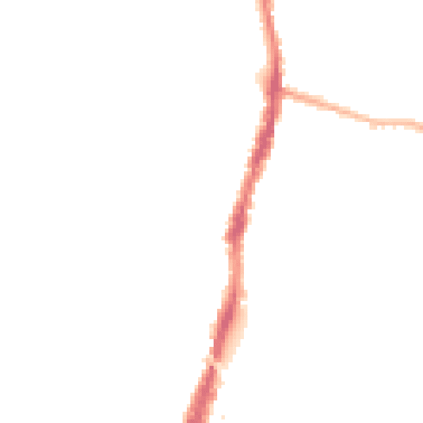 Night-time road noise heatmap for WD24 5AX