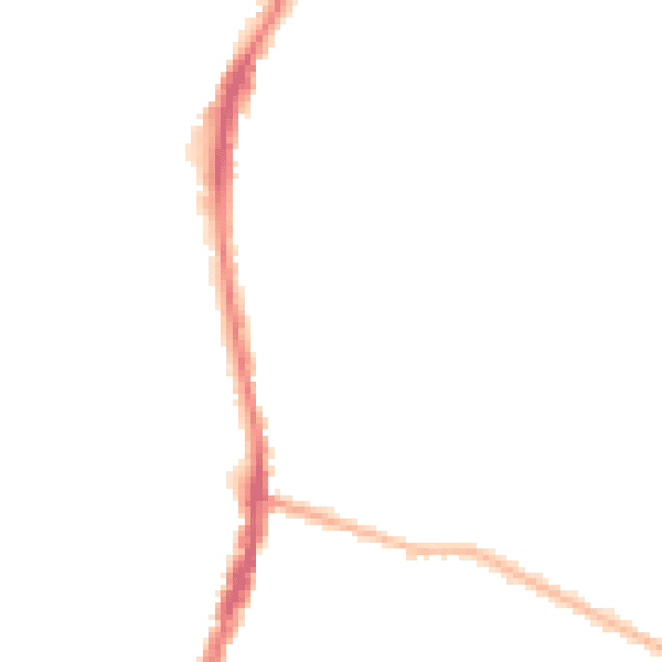 Night-time road noise heatmap for WD24 7BS