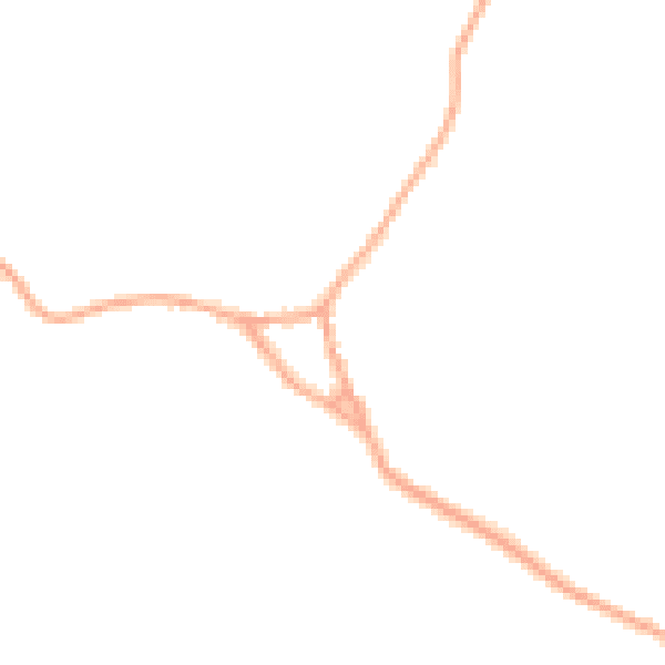 Daytime road noise heatmap for WD25 8EF