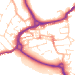 Daytime road noise heatmap for WD3 1AB