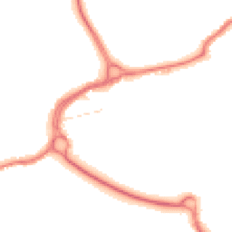 Night-time road noise heatmap for WD3 1AB