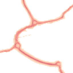 Night-time road noise heatmap for WD3 1AD