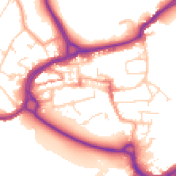 Daytime road noise heatmap for WD3 1AR
