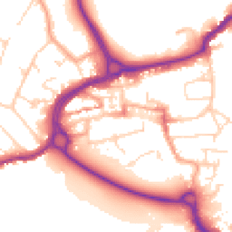 Daytime road noise heatmap for WD3 1AY