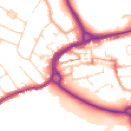 Daytime road noise heatmap for WD3 1BD