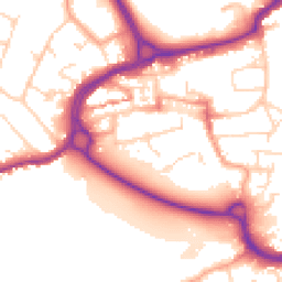 Daytime road noise heatmap for WD3 1BL
