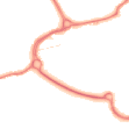 Night-time road noise heatmap for WD3 1BL