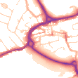 Daytime road noise heatmap for WD3 1BR