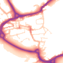 Daytime road noise heatmap for WD3 1BU