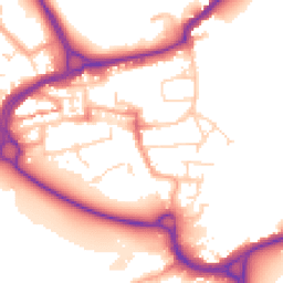 Daytime road noise heatmap for WD3 1BX