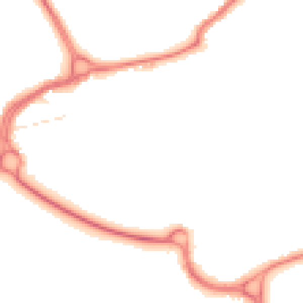 Night-time road noise heatmap for WD3 1BX