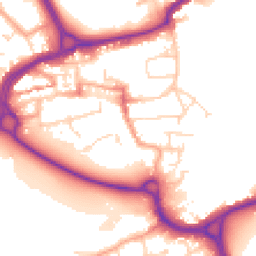 Daytime road noise heatmap for WD3 1DD