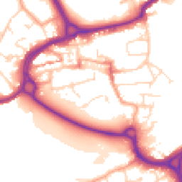 Daytime road noise heatmap for WD3 1DF