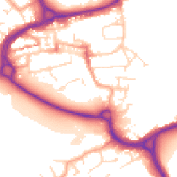 Daytime road noise heatmap for WD3 1DP