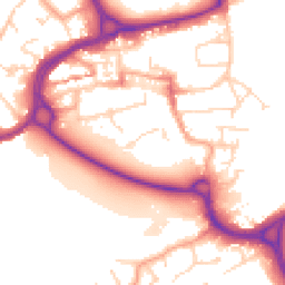 Daytime road noise heatmap for WD3 1DR