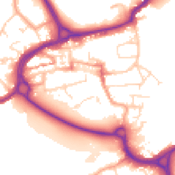 Daytime road noise heatmap for WD3 1DT
