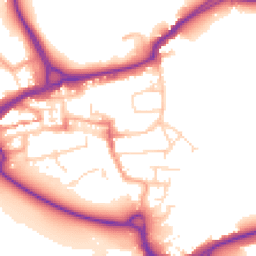 Daytime road noise heatmap for WD3 1EH