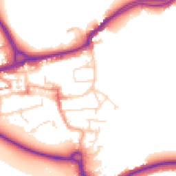 Daytime road noise heatmap for WD3 1ER