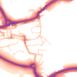 Daytime road noise heatmap for WD3 1ET