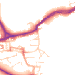 Daytime road noise heatmap for WD3 1FE