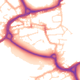 Daytime road noise heatmap for WD3 1FR