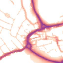 Daytime road noise heatmap for WD3 1GD