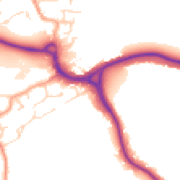 Daytime road noise heatmap for WD3 1JL